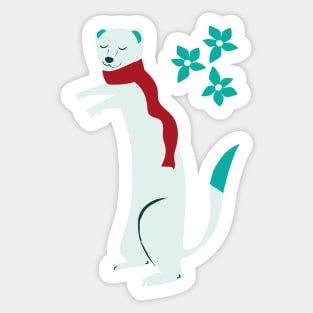 Stoaty Christmas with an Ermine Sticker